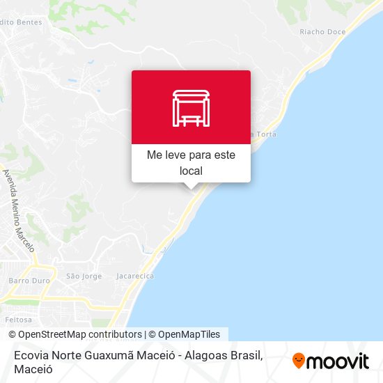 Ecovia Norte Guaxumã Maceió - Alagoas Brasil mapa