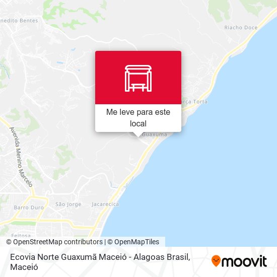 Ecovia Norte Guaxumã Maceió - Alagoas Brasil mapa