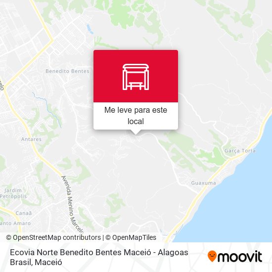 Ecovia Norte Benedito Bentes Maceió - Alagoas Brasil mapa
