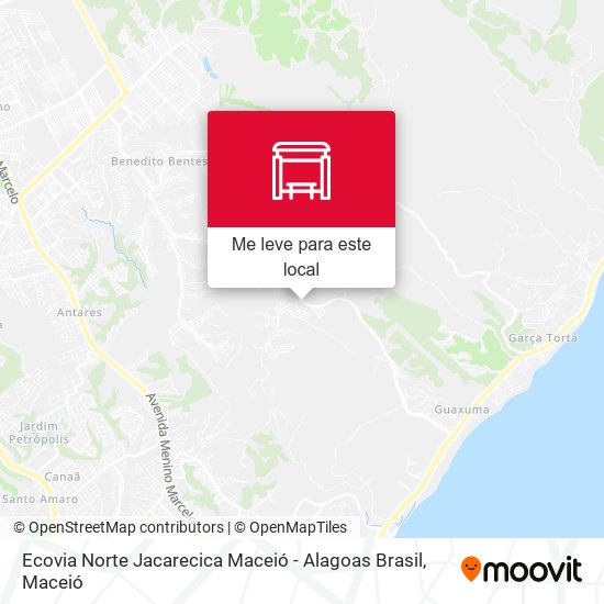 Ecovia Norte Jacarecica Maceió - Alagoas Brasil mapa