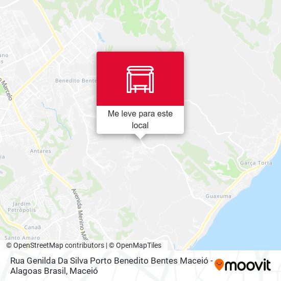 Rua Genilda Da Silva Porto Benedito Bentes Maceió - Alagoas Brasil mapa