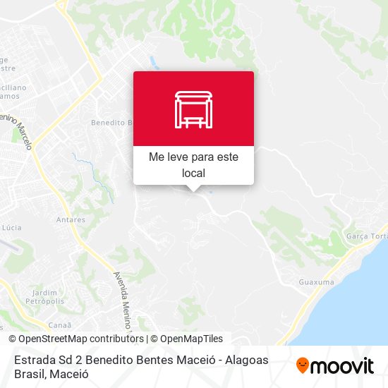 Estrada Sd 2 Benedito Bentes Maceió - Alagoas Brasil mapa