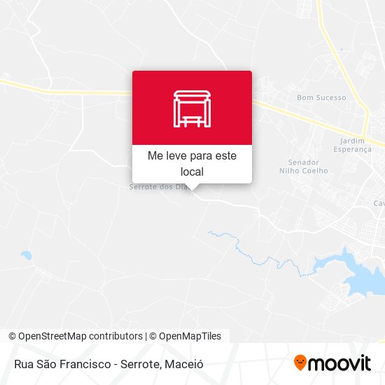 Rua São Francisco - Serrote mapa