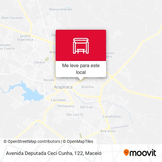 Avenida Deputada Ceci Cunha, 122 mapa