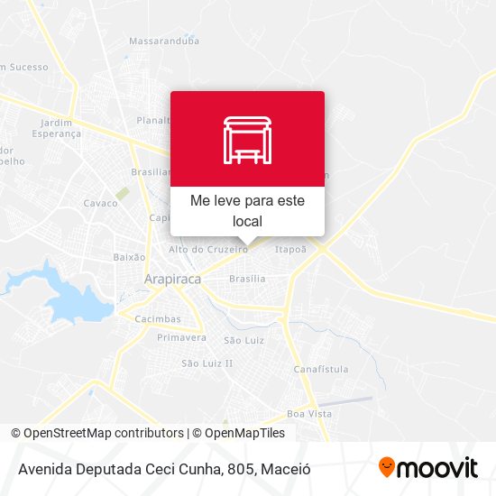 Avenida Deputada Ceci Cunha, 805 mapa