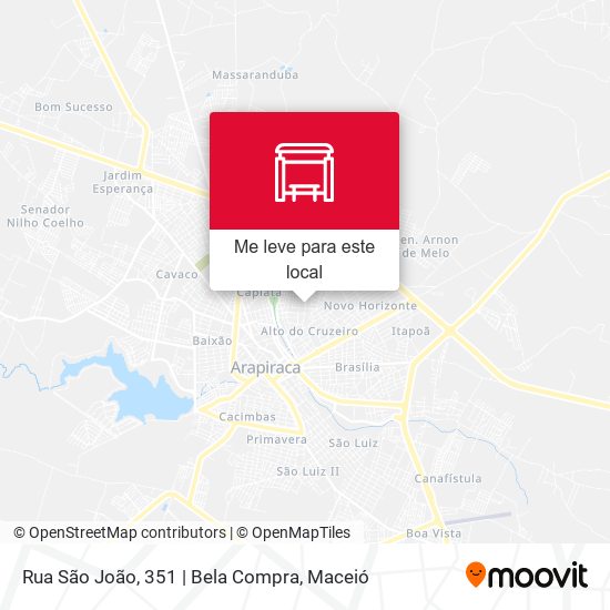 Rua São João, 351 | Bela Compra mapa