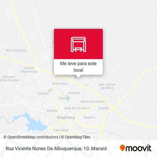 Rua Vicente Nunes De Albuquerque, 10 mapa