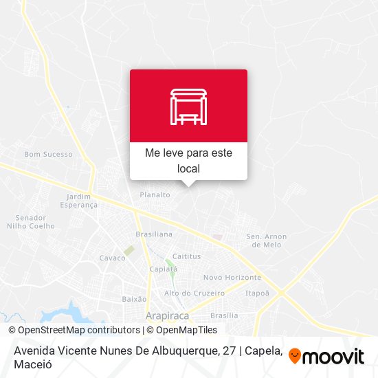 Avenida Vicente Nunes De Albuquerque, 27 | Capela mapa