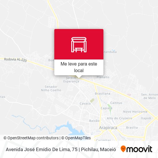 Avenida José Emídio De Lima, 75 | Pichilau mapa