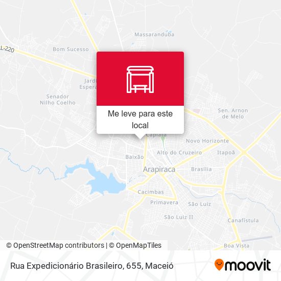 Rua Expedicionário Brasileiro, 655 mapa