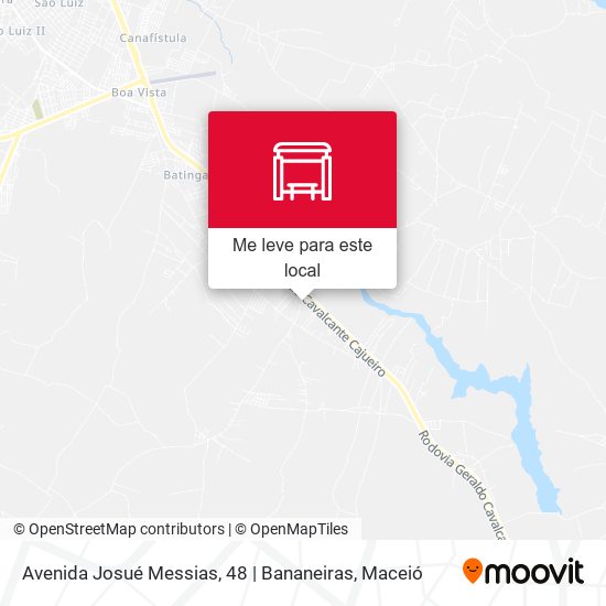 Avenida Josué Messias, 48 | Bananeiras mapa