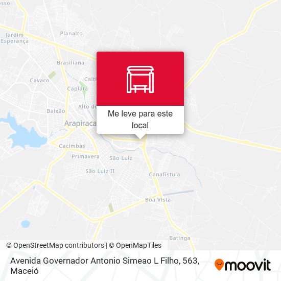 Avenida Governador Antonio Simeao L Filho, 563 mapa