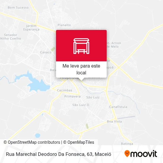Rua Marechal Deodoro Da Fonseca, 63 mapa