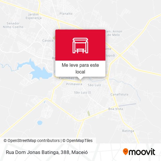 Rua Dom Jonas Batinga, 388 mapa