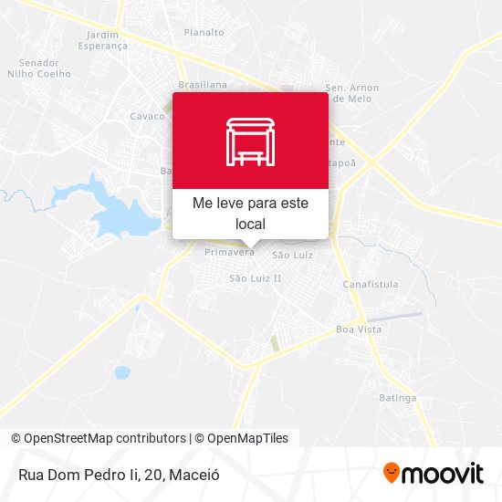 Rua Dom Pedro Ii, 20 mapa