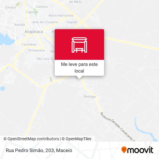 Rua Pedro Simão, 203 mapa
