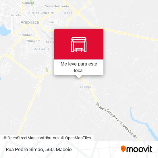 Rua Pedro Simão, 560 mapa