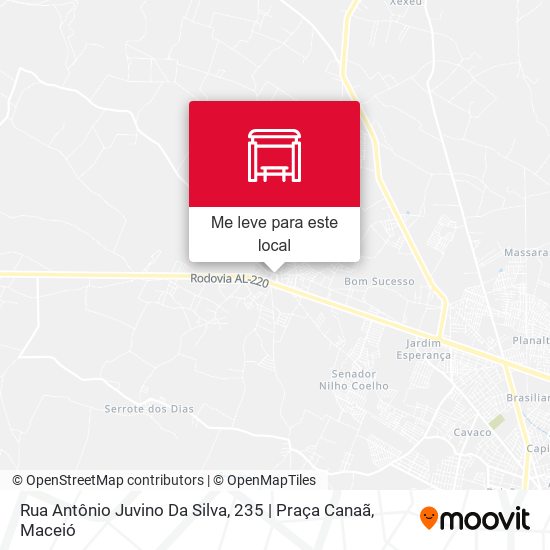 Rua Antônio Juvino Da Silva, 235 | Praça Canaã mapa
