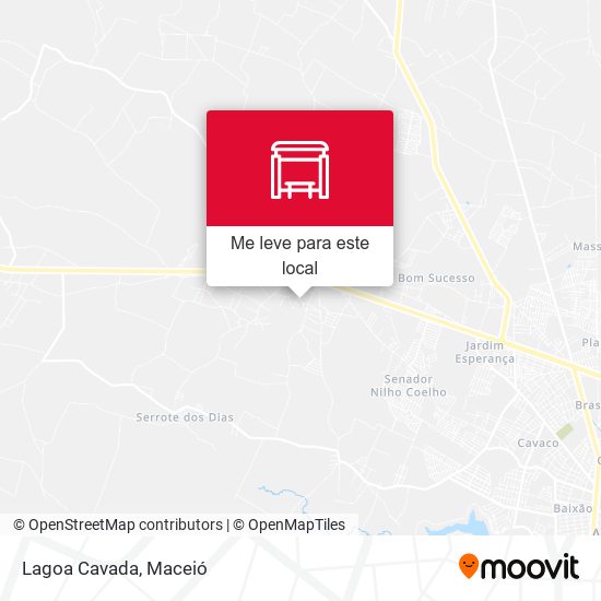 Lagoa Cavada mapa