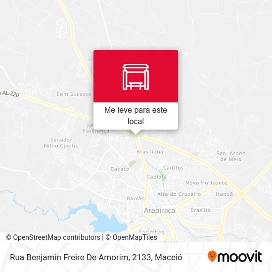 Rua Benjamin Freire De Amorim, 2133 mapa