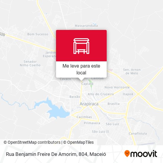 Rua Benjamin Freire De Amorim, 804 mapa