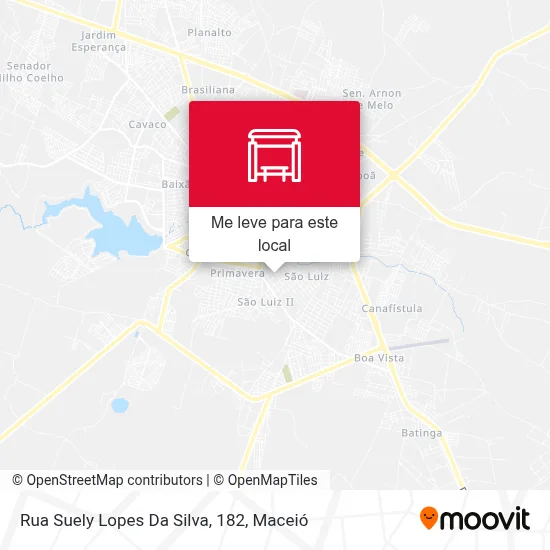 Rua Suely Lopes Da Silva, 182 mapa