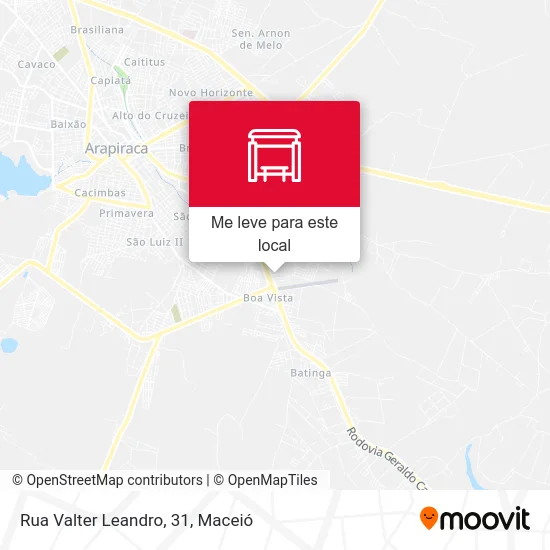 Rua Valter Leandro, 31 mapa