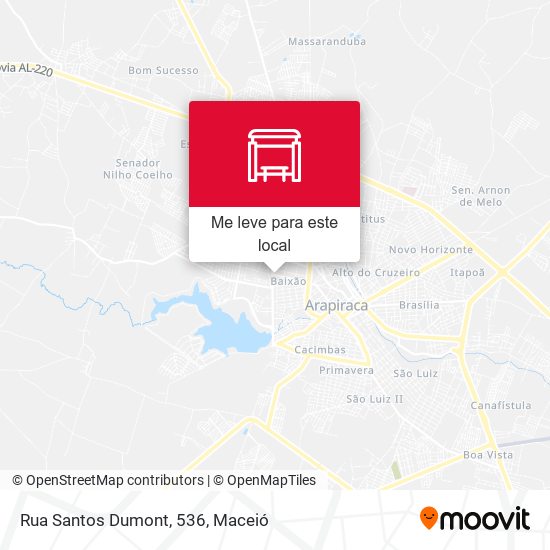 Rua Santos Dumont, 536 mapa