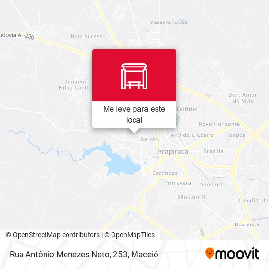 Rua Antônio Menezes Neto, 253 mapa