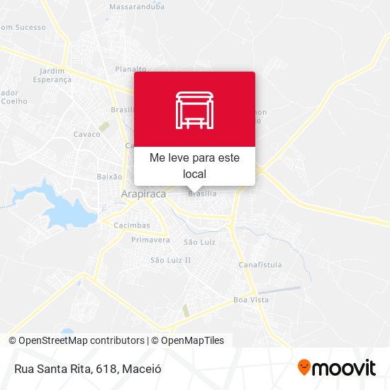 Rua Santa Rita, 618 mapa