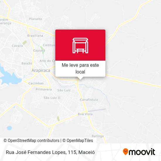 Rua José Fernandes Lopes, 115 mapa