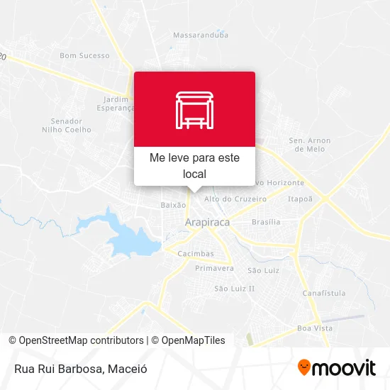 Rua Rui Barbosa mapa