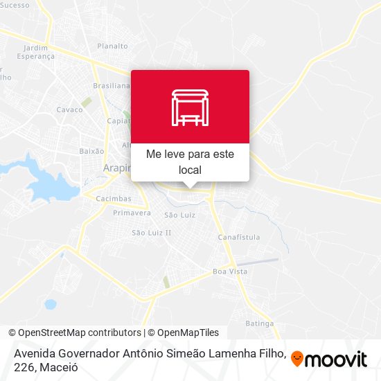 Avenida Governador Antônio Simeão Lamenha Filho, 226 mapa