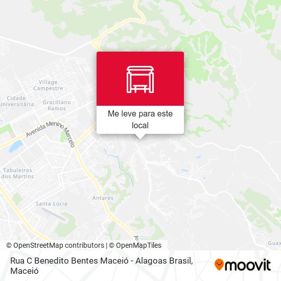 Rua C Benedito Bentes Maceió - Alagoas Brasil mapa