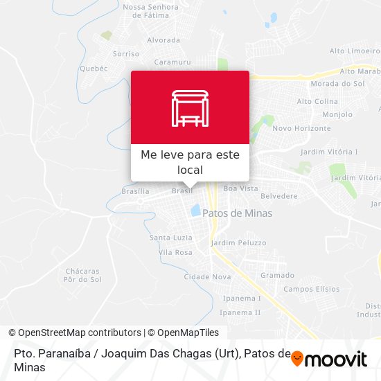 Pto. Paranaíba / Joaquim Das Chagas (Urt) mapa