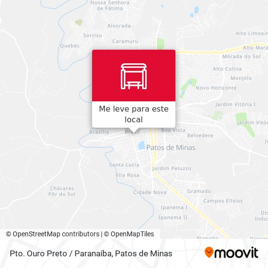 Pto. Ouro Preto / Paranaíba mapa
