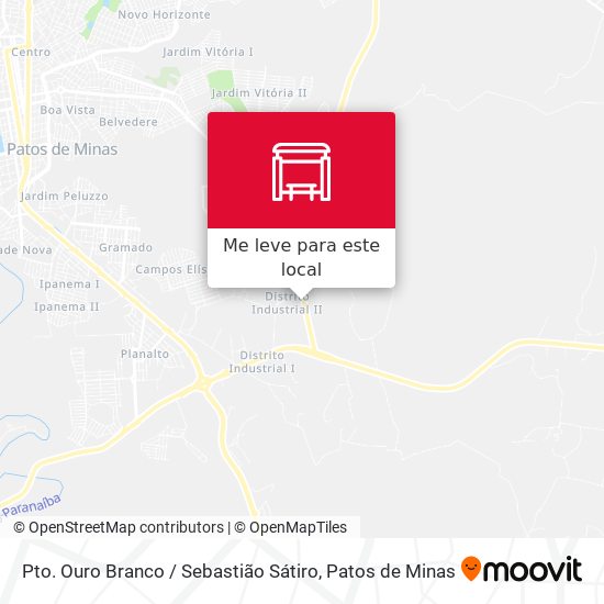 Pto. Ouro Branco / Sebastião Sátiro mapa