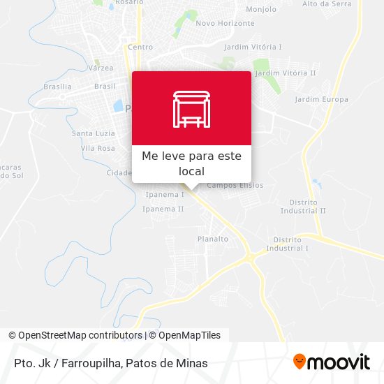 Pto. Jk / Farroupilha mapa