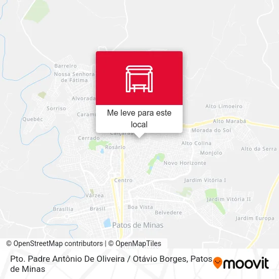 Pto. Padre Antônio De Oliveira / Otávio Borges mapa