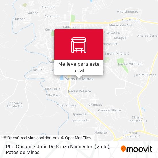 Pto. Guaraci / João De Souza Nascentes (Volta) mapa