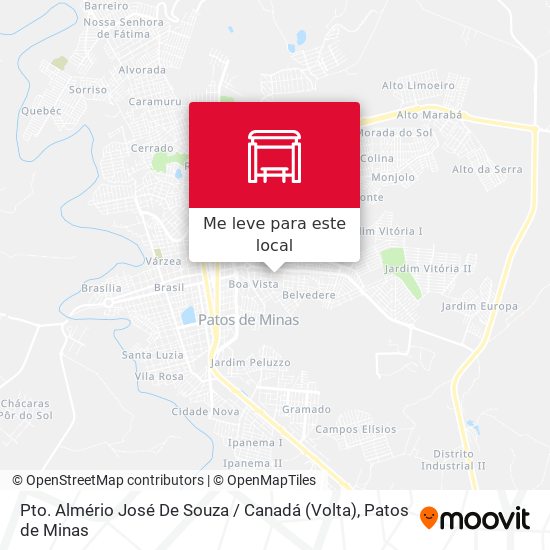 Pto. Almério José De Souza / Canadá (Volta) mapa