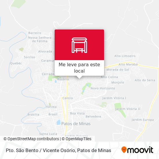 Pto. São Bento / Vicente Osório mapa