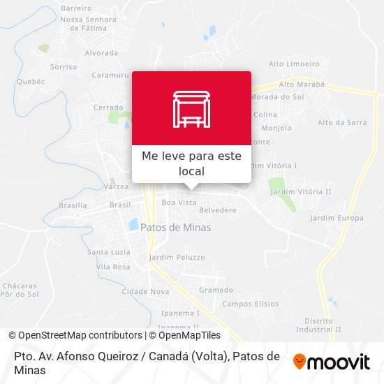 Pto. Av. Afonso Queiroz / Canadá (Volta) mapa