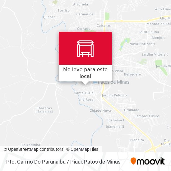 Pto. Carmo Do Paranaíba / Piauí mapa