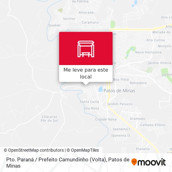Pto. Paraná / Prefeito Camundinho (Volta) mapa