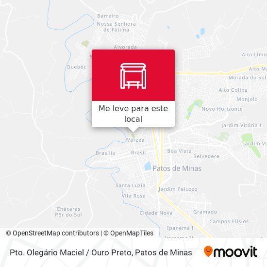 Pto. Olegário Maciel / Ouro Preto mapa