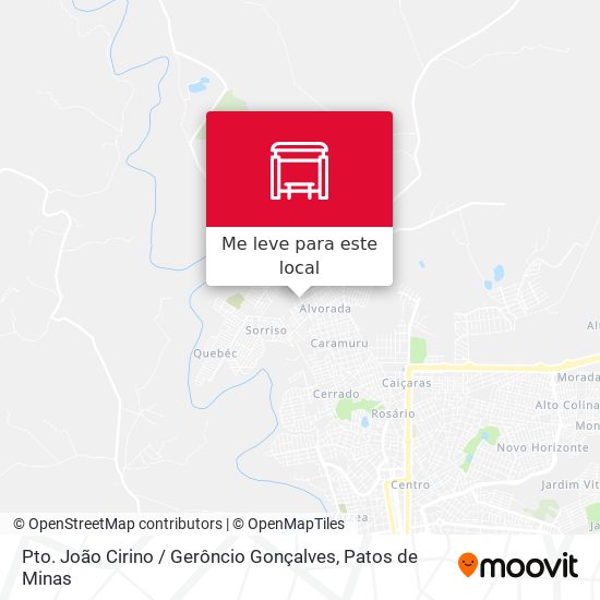 Pto. João Cirino / Gerôncio Gonçalves mapa