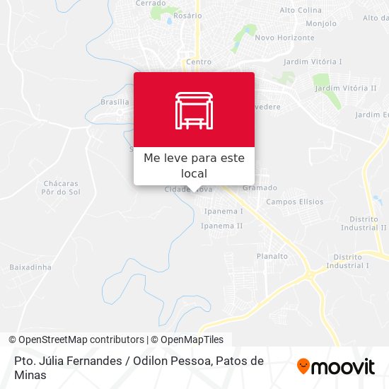 Pto. Júlia Fernandes / Odilon Pessoa mapa