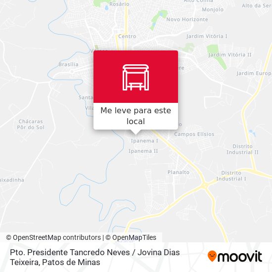 Pto. Presidente Tancredo Neves / Jovina Dias Teixeira mapa