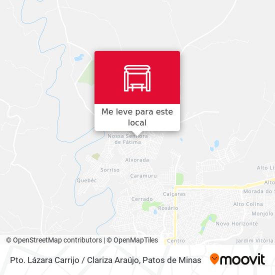 Pto. Lázara Carrijo / Clariza Araújo mapa